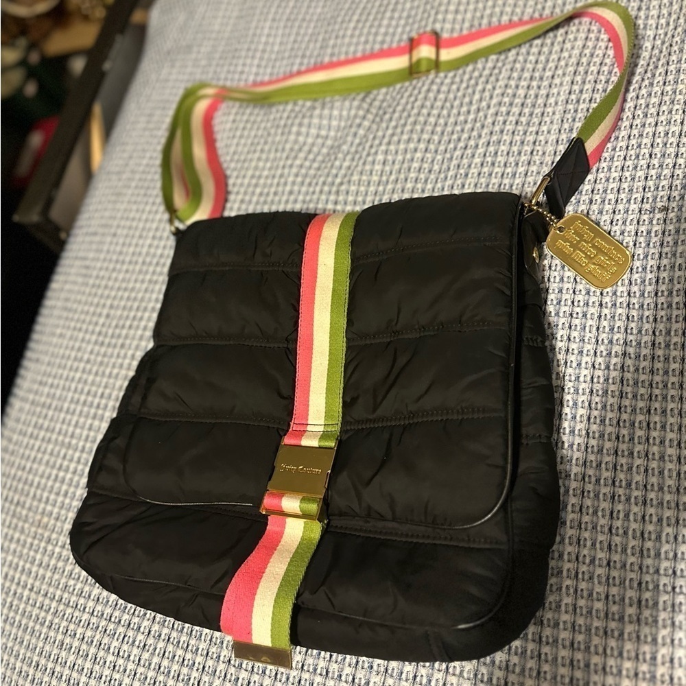 XL💕Y2K JUICY COUTURE💕MESSENGER BAG TRAVEL BAG LAPTOP BAG WEEKENDER VINTAGE BAG - Picture 17 of 17